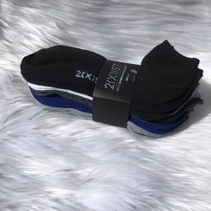 2 (X) IST MENŚ 10 PAIR NO SHOW SOCKS SIZE 10-13